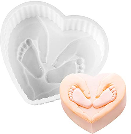 Pure Vie 17 cm auslaufsichere Antihaft-Silikon-Kuchenform Backform Gebäckform für Weihnachten, Jahrestag, Geburtstagskuchen, Brot, Gelee, Seife