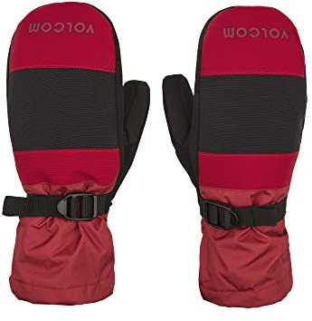 Volcom Herren Stone Brighton Handschuh Snowboardhandschuhe, Rot S3, X-Small