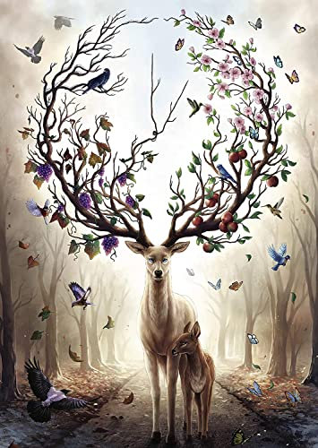 Ravensburger Puzzle - Geheimnisvoller Hirsch - 500 Teile Puzzle für Erwachsene und Kinder ab 12 Jahre [Exklusiv bei Amazon]