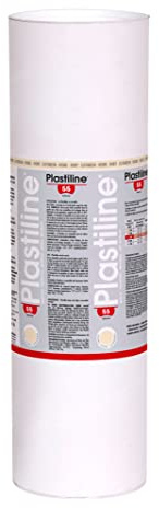 Plastiline 10155T - Plastilin für den Modellbau, 10 kg, zum modelieren, HG55, standard, 1 Dose, Elfenbeinfarben