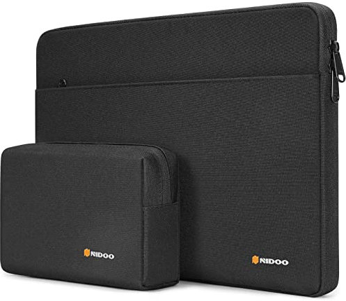 NIDOO 17 Zoll Laptop Tasche Notebook Hülle Sleeve für 17,3 IdeaPad 3 Gen 7 / ZBook Fury 17,3 G8 / Envy Laptop 17 / HP 470 G8 G9, Schwarz Laptoptasche Schutzhülle Sleeve mit Zubehörtasche