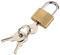 Mini cadenas à bagages en laiton robuste avec 3 petites clés pour bagages, valises, sacs à dos, sacs d'ordinateur portable