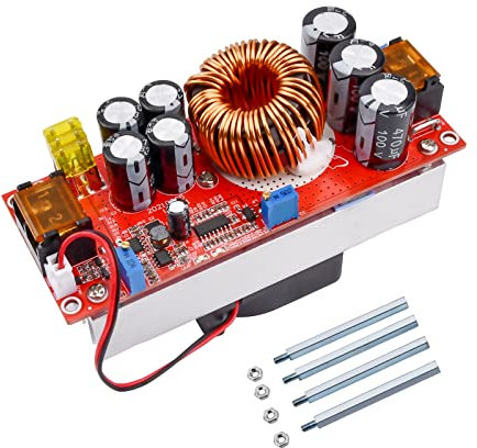Aideepen 1800W 40A DC-DC Boost Converter, Aufwärtswandler Konstante Stromversorgungsmodul 12-60V bis 12V-90V
