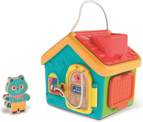 Clementoni - 17874 - Montessori Baby House - Spielzeug Für das erste Alter Für Kinder ab 9 Monaten, Sensorische Spielzeug, Entwicklungsspielzeug Sinne Baby Für Kinder