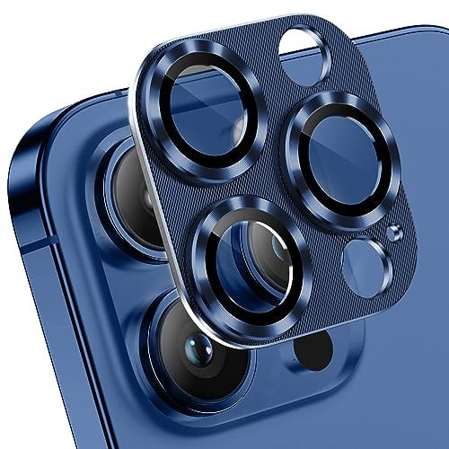 AFARER 2 Stück für iPhone 15 pro/15 pro max kameraschutz metall,9H Härte HD Kamera Schutzfolie,Linsenschutz ultradünnes,gehärtet Glas Abdeckung,Panzer Schutz Folie,Starke Haftung kratzfeste,Blau | langlebig, Passform perfekt, ollständige Abdeckung, schnell und einfach anbringen, Kompatible Handyhüllen