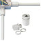 RACCORDO TUBO RIGIDO SCATOLA passo metrico tenuta stagna Ø 16 mm IP65 in PVC grigio collegamento cassetta
