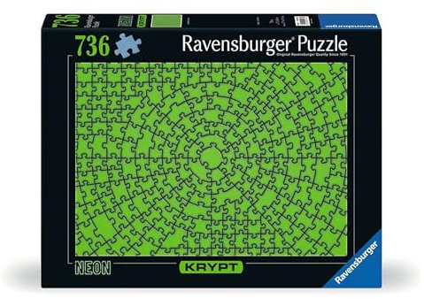 Ravensburger Krypt Puzzle 12000276 - Krypt Neon Green - 736 Teile Puzzle 14 Jahren