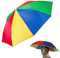 Regenschirmhut,Faltbarer Sonnenschirm-Hut,Mini Regenschirm Mütze Faltbarer Sonnenschirm Hut,Regenbogen Regenschirm Hüte,perfekt für Karneval,Fasching,Festival,Strand & Outdooraktivitäten,1 Stücke (L)