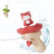 Mauepersu Wasserpistole für Kinder,Klein Wasser Spritzpistole,Long Range Water Pistol Toys, Sommerschwimmbad,Water Spray Guns for Outdoor Beach Toy,Geeignet für 3-6 Jungen und Mädchen (Rot (Frosch))