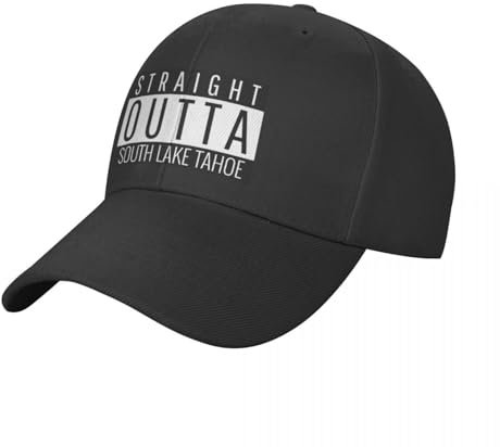 CWCMZDH Baseballmütze Baseballkappe Straight Outta South Lake Tahoe California Baseball Cap Beach Outing Luxus Cap Papa Hut für Damen Herren
