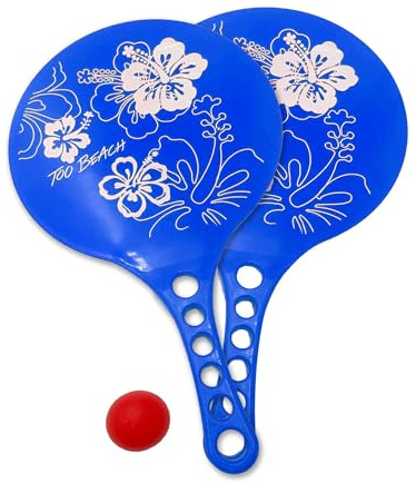 Set mit 2 Strandschlägern + Ball – Farben zur Auswahl (Dunkelblau)