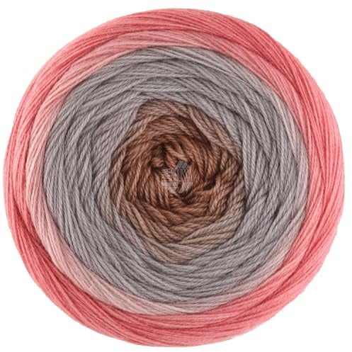 LANA GROSSA Merino Lace Aquarell | Extrafeine Merinowolle in Lace-Garnstärke im Farbverlauf bedruckt | Handstrickgarn aus 100% Schurwolle (Merino) | 100g Wolle zum Stricken & Häkeln | 800m Garn FB5