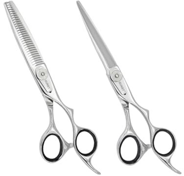 Friseurscheren-Set – 15,2 cm (6 Zoll) Schere, Modellierschere und Haarschere