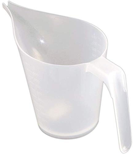 Jarra de Embudo de Plástico de 1000ml, Taza Medidora Transparente con Boca Larga y Puntiaguda para Verter con Precisión Mermelada, Masa y Almíbar (Hiraithz0btrhfcs1-33)