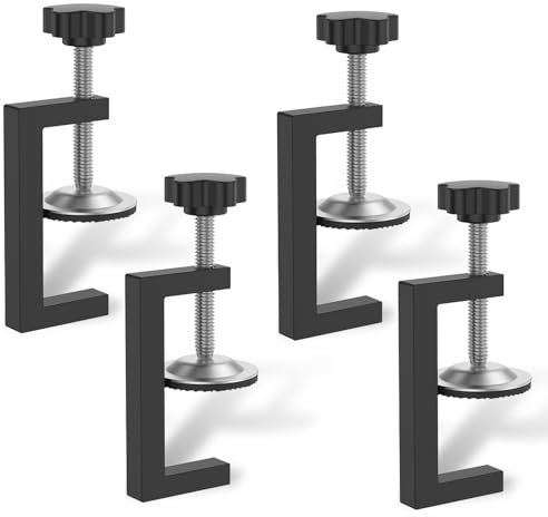 G Clamps for Woodwork, 4PCS Adjustable Screw Small Clamps, Clamps Quick Grip, Table Clamps Wood Clamps for Woodworking, DIY Projects Mini Bar Clamp