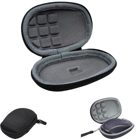 Étui de protection portable pour souris - Étui de protection rigide pour Logitech MX Anywhere 2S M185 M325 - Étui de souris Bluetooth sans fil