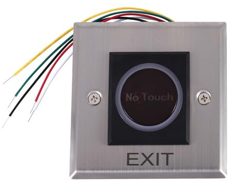 Swiixxer Interruptor de sensor infrarrojo sin contacto, interruptor de puerta con indicador LED