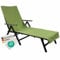 NYVI Frottee Schonbezug für Gartenliege NYVISpa 75x200 cm Grün - Hygiene Liegestuhlauflage für Sonnenliegen Strandliegen - Handtuch Bezug - Oeko-TEX 100