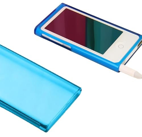 Schutzhülle für iPod Nano 7G, transparent, Hartschale, zum Aufstecken, für Apple Nano 7. Generation 7G 7, Hartschalenhülle für iPod Classic, Blau