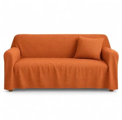 Tagesdecke Gold 240 x 280 cm - Sofaüberwurf und Tagesdecke Baumwollmischung