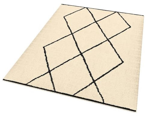 IDMarket - Teppich für den Innenbereich, rechteckig, Motiv Berber, 120 x 170 cm