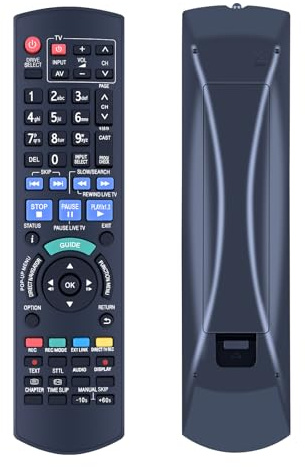 WKOLF N2QAYB000474 N2QAYB000644 - Telecomando di ricambio per registratore DVD Panasonic DMR-XS400 DMR-BS785 DMR-BS885 DMR-EX773EBK DMR-EX83EB-K DMR-EX86EB-K
