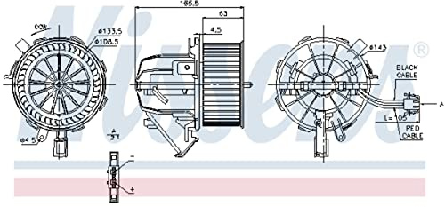 Nissens 87075 Lüfter Rückbank
