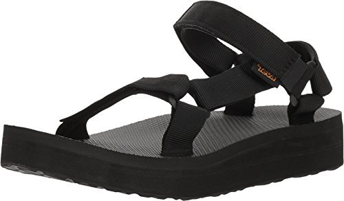 Teva Women's Midform Universal Wedge Sandal, Black, 7 UK