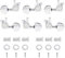 OriGlam Lot de 6 chevilles 3L3R chromées pour guitare électrique folk acoustique