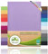 leevitex® Boxspringbett & Wasserbett Spannbettlaken | 100% Baumwolle | Markenqualität | Ökotex | 200 x 220 cm + 40 Steg - Flieder/Lavendel