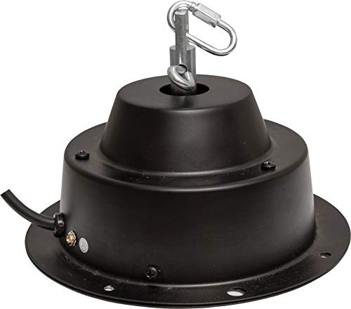 1 RPM Professional Mains Powered Mirror Ball Motor with Twin Hanging Points, Low Noise and Judder Free Motion for Mirror Balls Up to 10Kg
