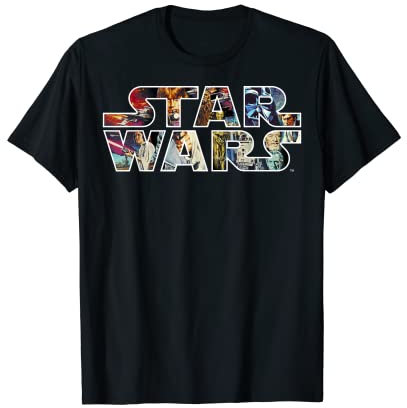 Star Wars Logo Portrait Filled T-Shirt