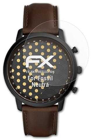 atFoliX Panzerfolie kompatibel mit Fossil Neutra Schutzfolie, entspiegelnde und stoßdämpfende FX Folie (3X)