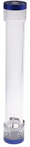 Tubayia G1/4 Gewinde 50mm Wasserkühlung Kühler Wassertank mit RGB-Lichtmodul für PC Computer Wasserkühler (Blau)