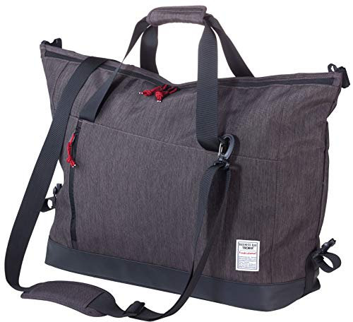 Troika Business Weekender – BBG53/GY – Reisetasche – Sporttasche – Reißverschlussfach & 3 Stecktaschen, inkl. Wäschebeutel – Fronttasche – 2 Tragegriffe, Schultergurt – Troika-Original