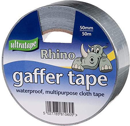 Rhino 3 X Cloth Tape 50MM X 50M Silver