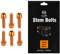 Chooee Schrauben für Fahrradlenker, M5 x 18 mm, Schrauben für MTB/Rennrad, 6 Stück, Orange