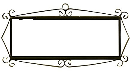 7,5 cm x 19 cm 5 piastrelle in metallo filigrana (5 piastrelle telaio)