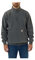 Carhartt Herren-Sweatshirt mit Stehkragen und mittelschwerem Viertelreißverschluss, lockere Passform, Grau, S