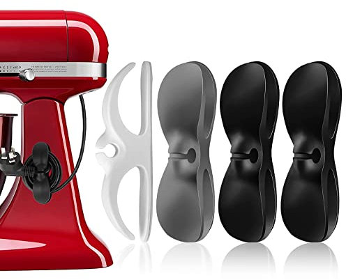 4 Pack Cord Organizer for Appliances, Cord Holder Cord Wrap Cable Organizer Stick On Flat or Round Surface for Small Kitchen Appliances, Blenders, Coffee Maker, Pressure Cookers and Air Fryer
