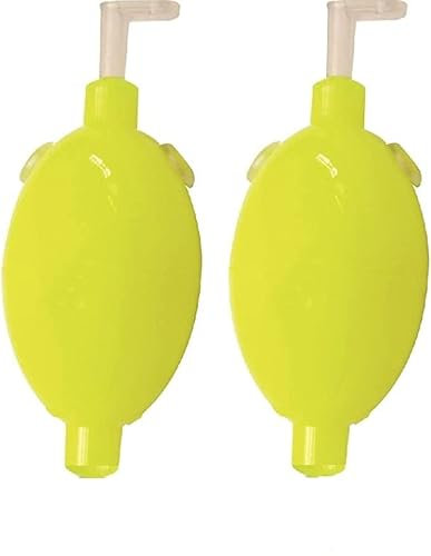 blntackle76 Set 2 Wasserkugeln rot, gelb, klar oval 8,15, & 30 Gramm, Blase wasserkugel Ei + gratis Petri Aufkleber (gelb 2 x 8 Gramm)