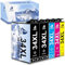 DOUBLE D 34XL Druckerpatronen für Epson 34XL kompatibel mit Epson Workforce Pro WF-3720 WF-3725 WF-3720DWF WF-3725DWF (2 Black, 1 Cyan, 1 Magenta, 1 Yellow)