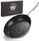 MOXXORO Nonstick Forged Aluminum Frying Pan 28cm, Granite Marble Coating Frying Pan, Omelet Pan, Pancake Pan, Stone Skillets, Oven Safe Stone Pan, Frying Pan for Induction Compatible (28 cm)