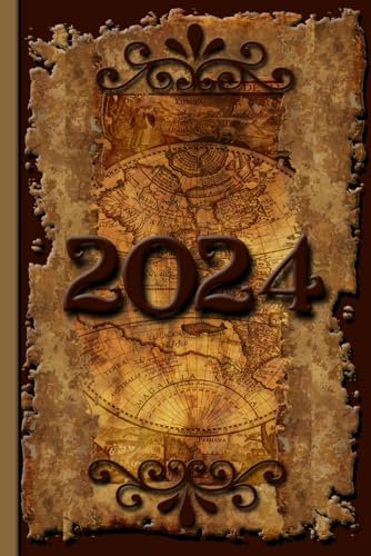2024 - Kalender - Buchkalender im Steampunk Antik Mittelalter Vintage Stil: Sonderedition