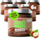 ahead CRAZY HAZEL VEGAN | 6 x 200g Haselnusscreme ohne Zuckerzusatz | Super leckerer Schokoaufstrich mit 80% weniger Zucker* | Ohne Palmöl, glutenfrei | Zuckerarmer Brotaufstrich Schokocreme