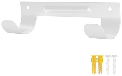 LIFTATAPA Soporte para tabla de planchar, organizador de pared para lavanderías, ahorro de espacio, estante colgante con tornillos (blanco)