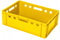 BirnePower Fleischerkiste Fleischkiste Eurofleischerkiste E2 Stapelkiste Kiste Farbe Gelb Eurobox Lagerkiste Metzgerkiste Box 60x40x20 cm (20)