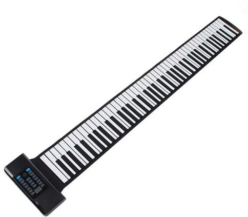 88-Tasten-Roll-Piano, Tragbare Hand-Roll-Piano-Tastatur, Faltbares Elektronisches Klavier mit 128 Tönen und Rhythmen mit Multifunktions- und MIDI-Funktion für Kinderanfänger