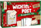 TOPP Wichtelpost - Briefkasten-Set: Holzbriefkasten, 25 Mini-Briefpapiere, 25 Umschläge, 25 Siegelsticker, Buch mit Ideen (16 Seiten), White