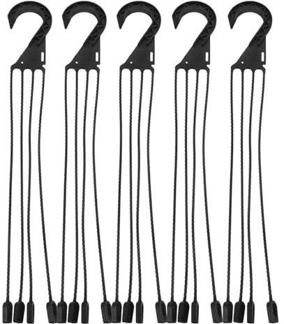 GANAZONO Ganci Per Piante In Plastica - Ganci Per Vasi Per Piante Da 5 Pezzi - Gancio Per Appendere Vasi Da Fiori Da Giardino - Portavasi Sospesi - Per Balcone Giardino Verde